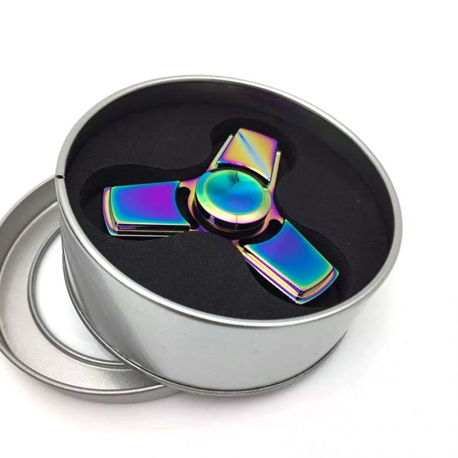 Rainbow Metal Hand Spinner EDC Fingertip Fidget Spinner Diy