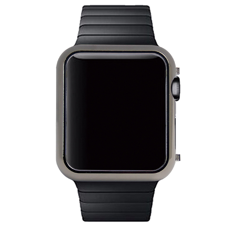 Aluminum Alloy bumper Frame Cover for Apple watch black